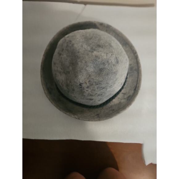 VTG Super Rare Hat Cap Unisex Gray 7 1/2 Diameter 100% Wool 23 1/2 - 24 1/2Head main image 8